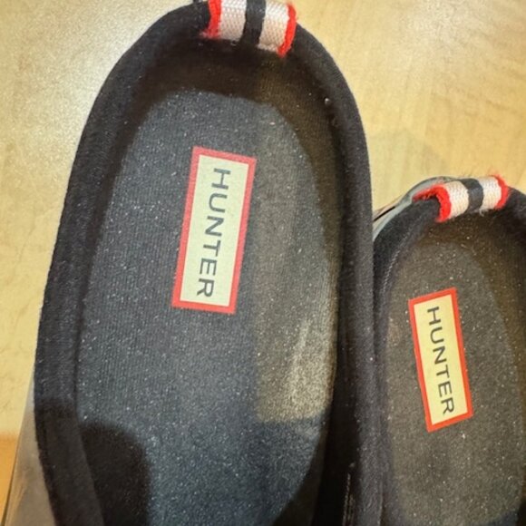 Hunter Black Rubber Clogs Sz 40 - Picture 9 of 10